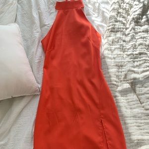 Gorgeous orange  knee length dress